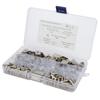 160pcs 6 Styles RV Shelf Pins Kit Nickel Shelf Support Pegs Cylindrical Pins Holder L Shaped Bracket