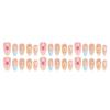 3D Flower Short Almond Beach Vacation Nails with Shell and Starfish Design