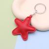 Fashion Star Shape Keychain Car Key Holder Colorful Pendant Leather Keyring  Hanging Accessory