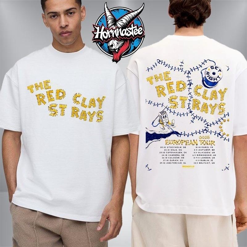 Red Clay Strays Get Right European Tour 2025 x Soundwaves Tour 2025 Unisex T-Shirt S