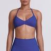 European and American Style Thin Strap Beauty Back Halter Sports Bra for Women, Pilates Yoga Tank Top, Seamless Fitness Underwear Camisole