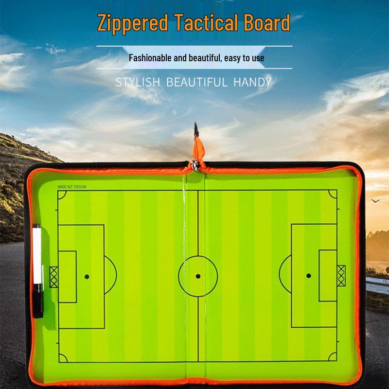 Bi-fold Football Tactics Board & Tri-fold Basketball Coach Board with Stand - Professional Teaching Supplies