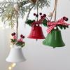 Christmas Bell Ornaments 4 Piece Vintage Metal Hangable Charm Ornamental Bell For Fireplace Window Living Room Tree Door Wreath