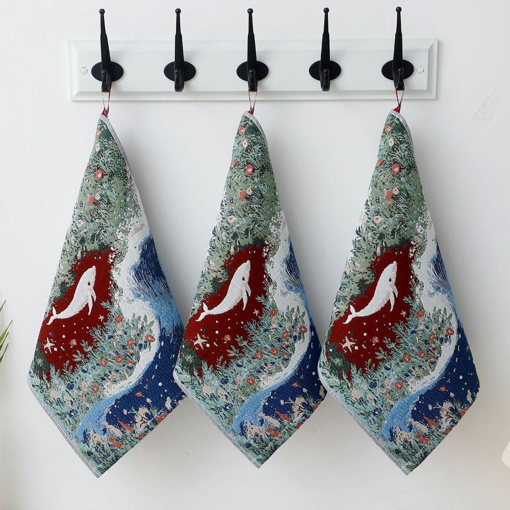 4 Layer Cotton Gauze Kitchen Towel Quick Dry Pure Cotton Dish Cloth Cute Tea Towel Home Restaurant