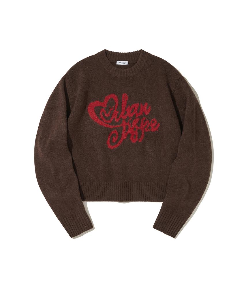 URBANDTYPE Lovely Brushed Crop Knit_3Color