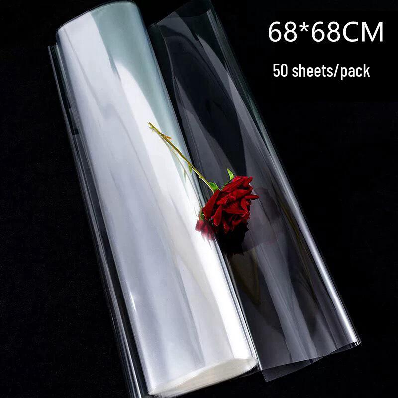 Waterproof Transparent Cellophane for Fresh Flower Bouquet Wrapping - Dustproof OPP Plastic Lining for DIY Packaging