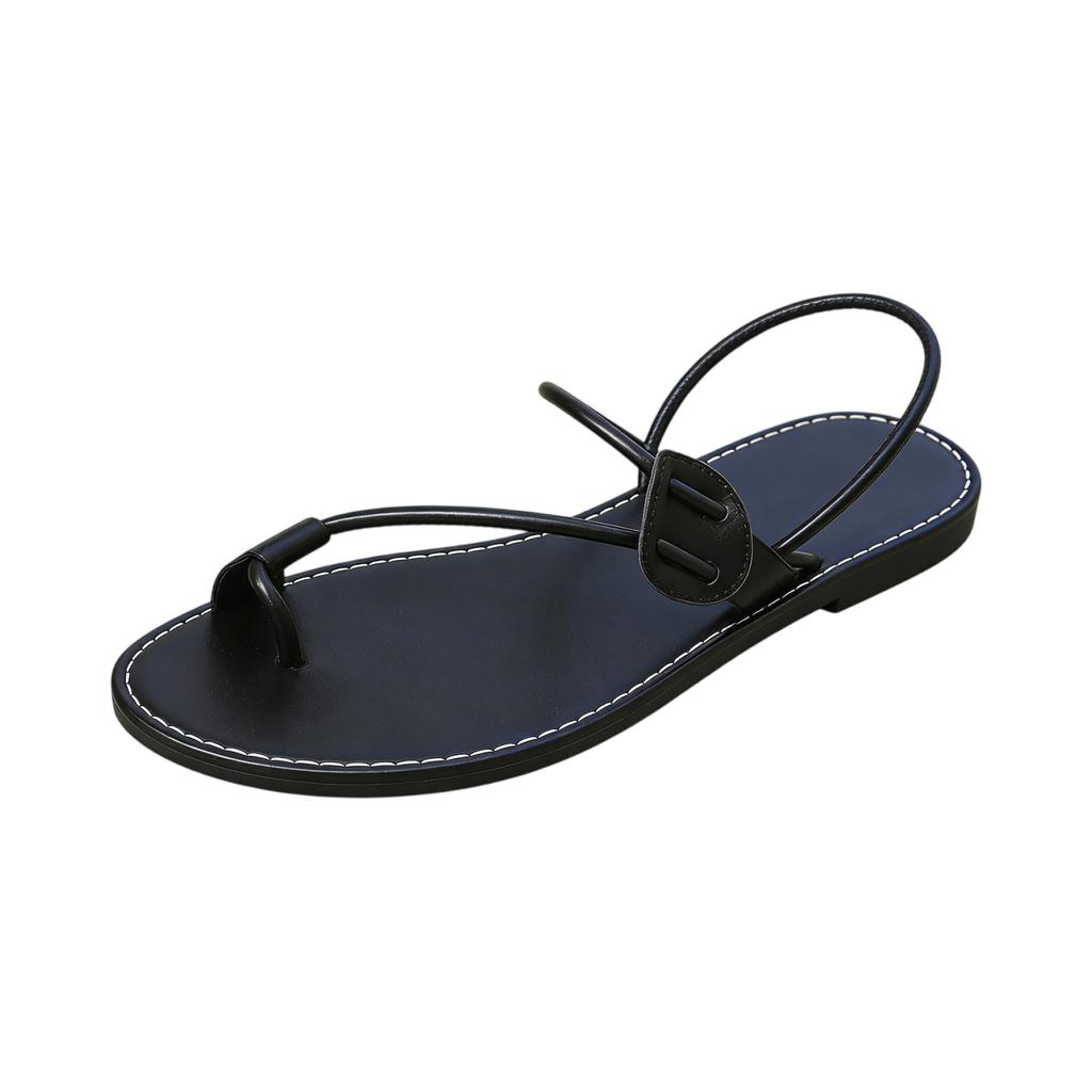 Summer Casual Flat Toed Lightweight Retro Two Sandals