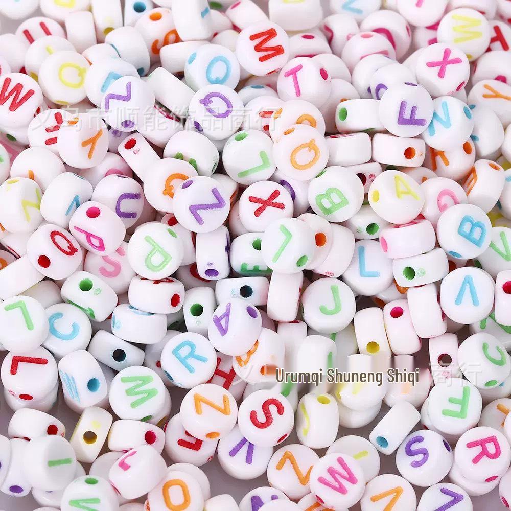 Acrylic Letter and Number Beads for Kids' DIY Jewelry and Crafts