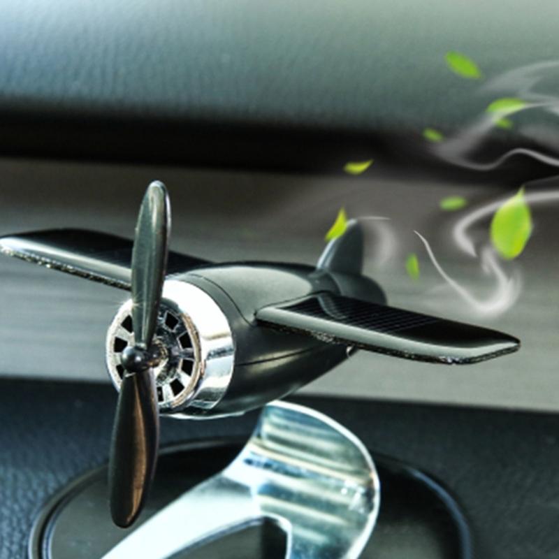 Solar Plane Aromatherapys Diffuser Car Accessory Ornament Perfumes Air Freshers for Refreshing Atmosphere Relaxing Drive
