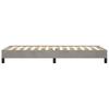 Bed Frame without Mattress Light Grey 90 x 190 cm Velvet