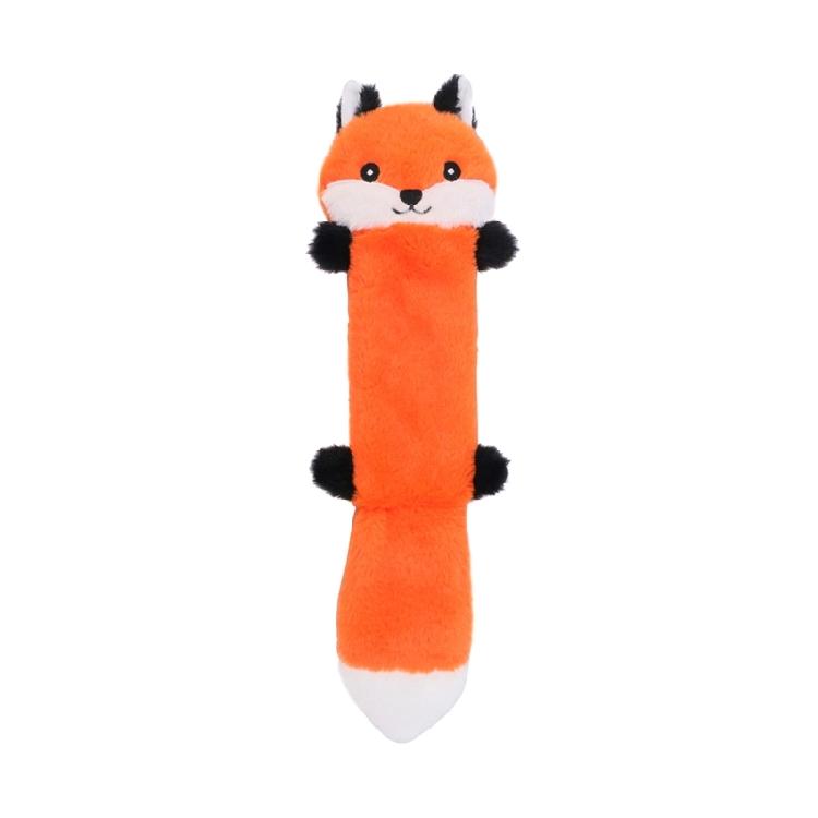 

Dog Toy Squeaky Teething Fun Training Toy Cartoon Furry Long Tail