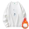 Maglione a collo tondo ispessito in pile da uomo e donna, maglione pullover largo alla moda, top per coppia, camicia base versatile