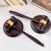 Delicate Wood Gavel Handmade Wooden Auction Hammer Wood Gavel And Sound Block For Lawyer Judge Auctioneer Auction Sale Decor