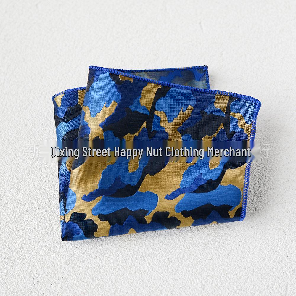 Britischer Retro-Blumen-Einstecktuch: Herren Business-Anzugtaschentuch im koreanischen Stil Formale Kleidung Accessoire