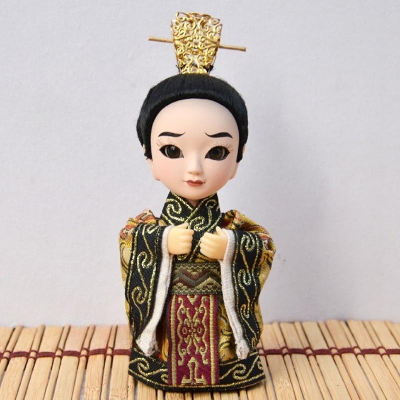 Chinese Peking Opera Mask Doll Opera Character Decoration Silk Doll Chinese Handmade Decorative Gifts Shop Decoration Doll