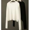 Women Loose Hollow Out Crew Neck Thin Knit Sweater Casual Long Sleeve Pullover Top