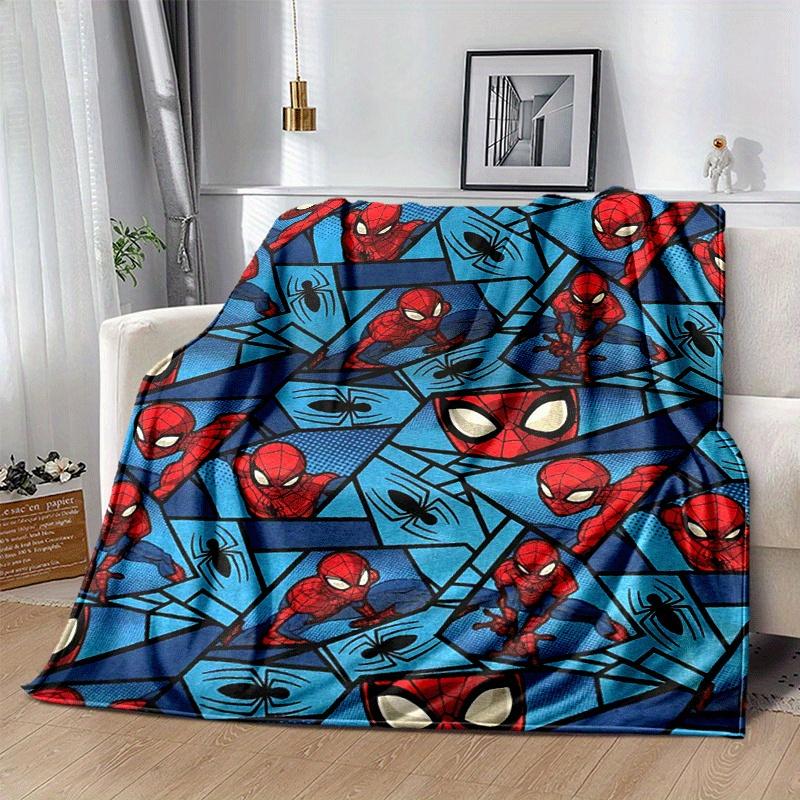 1pc Spider-Man Printing Blanket - Soft, All-Season Throw for Office Blanket, | Personalized Gift with Adorable Cartoon Design