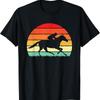 Retro Sunset Horse Lover Horseback Horseman Equestrian T Shirt