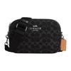 Jamie 24 Reißverschluss Denim und Leder Kamera Tasche Damen Umhängetasche Schwarz CQ710-SVBK