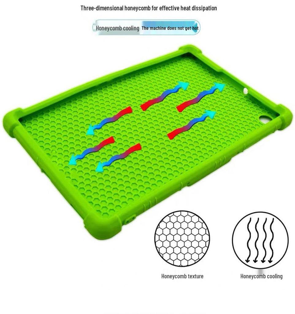JJGJ TAB9 12-Zoll Silikon-Tablet-Hülle: Dick, Weich, Sturzsicher, Standfunktion