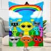 Rainbow Friends Adventure Blanket Comfortable Great for Bedding Sofa Seaside All-Season Use Stylish Decor Gift for Travel Home Birthdays