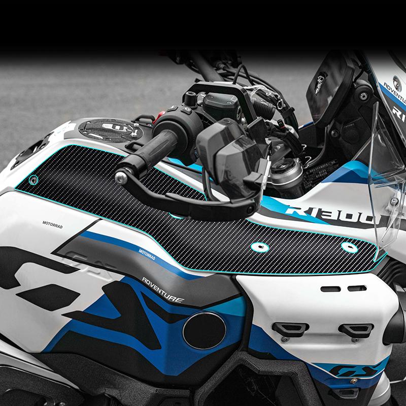 For 2025 BMW R 1300 GS ADV Thick Armor Film Tank Pad Full Body Decal Set - Anti-Scratch Shockproof Styling Motorcycle Accessorie
