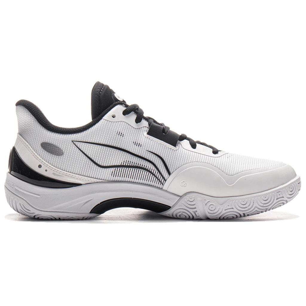 Li Ning Abrasion Resistant, Breathable, Lightweight Low Top Training Shoes Unisex Black White AYTV013-2