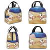 Two Puppy Dog On The Beach Insulated Lunch Bag for Women Office Cooler Thermal Food Box Tote Leakproof Lunch Boxes Container