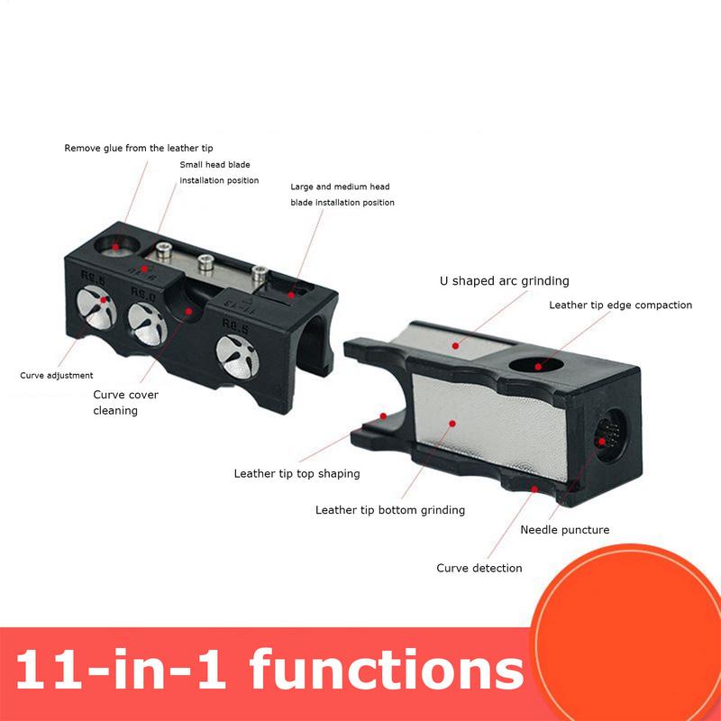 Pool Cue Tips Replacement Kit Professional Billiard Cue Replacement Portable Complete Pool Repair Tool for Billiard Pool Cue