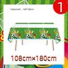 Green Football-themed Birthday Party Tableware Set - Disposable Paper Plates, Cups, Knives, Forks, Spoons and Straws