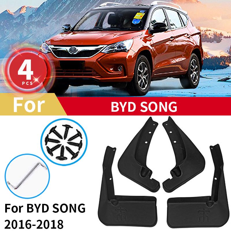 Car Mud Flaps For BYD Song PLUS   DM EV Pro MAX Plastic Mudguards Splash Shield Guards Fender Mudflaps