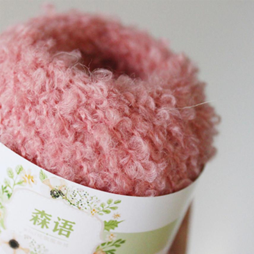 Wool Yarn Soft Smooth for Hand Knitting Circle Thread Crocheted Doll Hair DIY Plush Doll Needlework Knitting DIY Knitted Tool