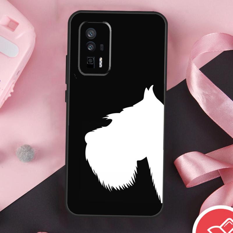 Cartoon Schnauzer Dog Case For POCO F6 X6 X3 X5 M6 Pro F3 F5 M5s Xiaomi 14 Ultra 13 12 Lite 11T 12T 13T Pro Cover