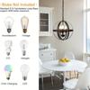 Retro Pendant Light with Embedded Metal Spherical Lampshade, Suitable for Kitchen, Dining Room, Living Room, Bedroom (without Light Bulb)