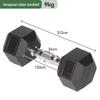 Non-slip Adjustable Rubber-Coated Hex Dumbbell for Women