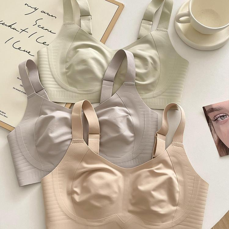 Rabbit Ear Cup Seamless Bra Women's Lifting Bra Summer Thin Design Breast Collection Anti Sagging Plus Size Soft Support Bra