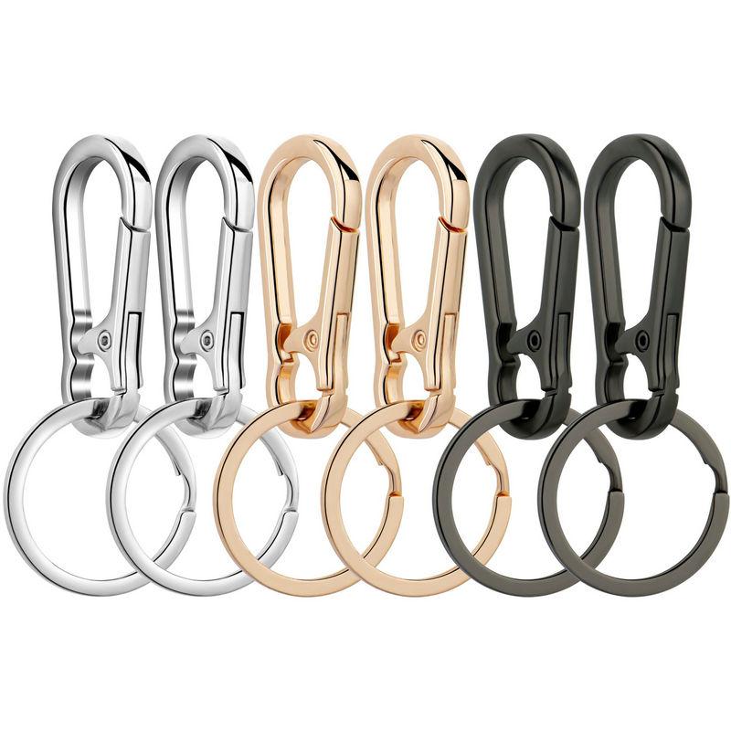Metall Karabiner Clip Schlüsselanhänger Karabiner Form Schlüsselanhänger Schlüsselanhänger Ring Clip Halter Organizer für Zuhause Auto Schlüssel Schlüssel Finder Damen Herren