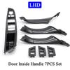LHD RHD Auto Innentür Carbon Faser Armlehne Pull Griff Fenster Schalter Abdeckung Panel Trim Set Für BMW 5 Serie f10 F11 F18 523