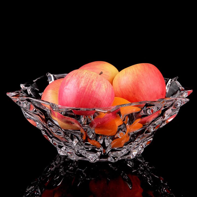 Flavinmci Crystal Glass Fruit Bowl