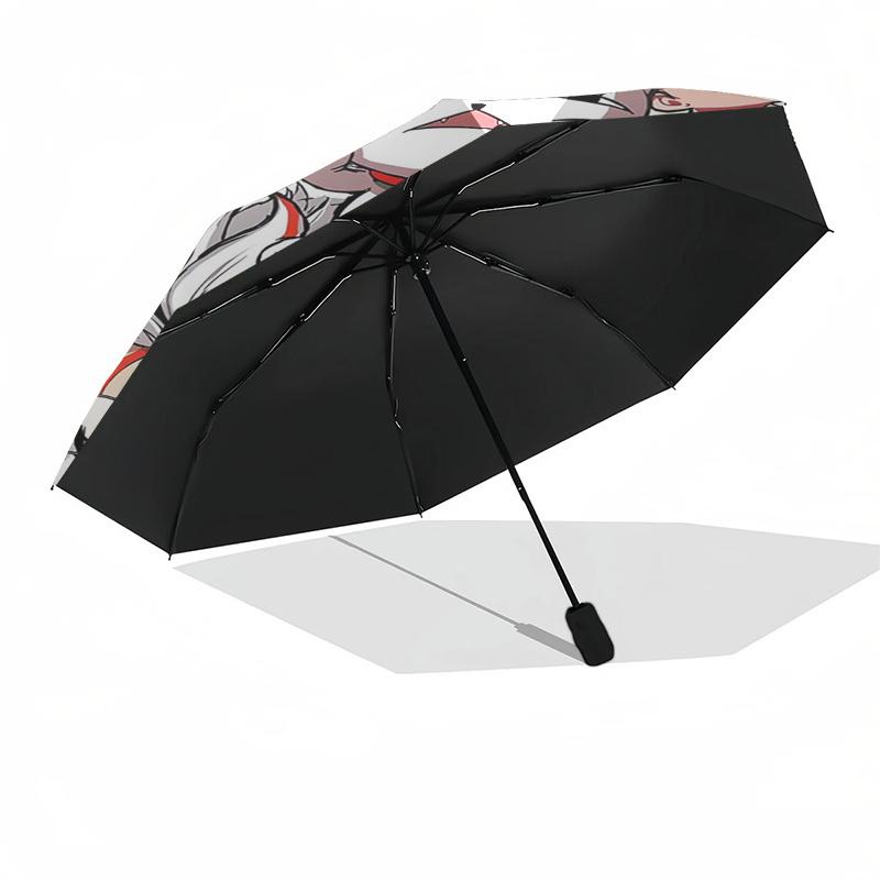 Anime Characters, Group Portrait Themed Automatic Opening and Closing Umbrella, Compact Travel Umbrella, Lightweight and Portable, Suitable