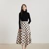 Gejin Casual Polka Dot A-Line Mid-Length Skirt