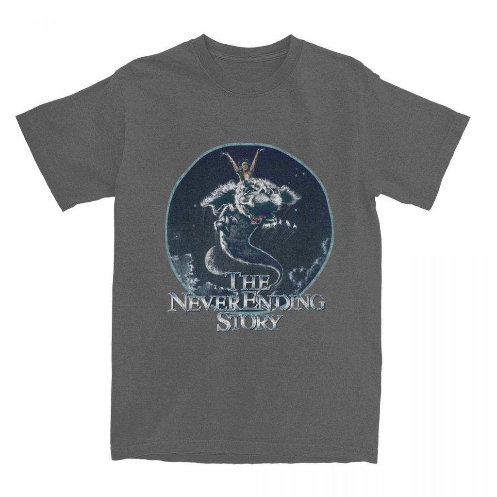 Men TShirt The Neverending Story TShirts Fashion Falkor Beach Tee Shirt Y2K Fun Printed Cotton Clothes Plus Size 6XL