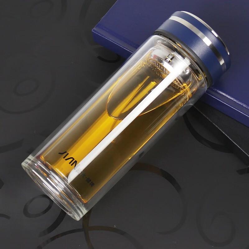 Fuguang Double-Layer Crystal Glass Tea Cup