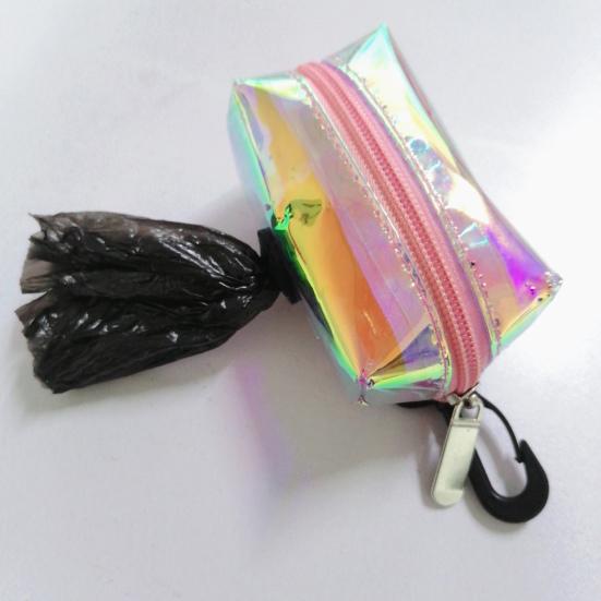 Waste Bag Dispenser Zipper Closure Compact Size Waterproof Large Capacity Hook Design