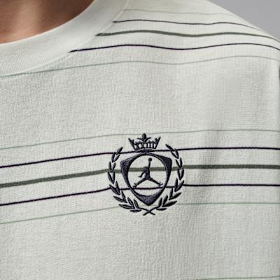 Jordan T Shirts Men's White/Black Crew Neck