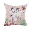 1PC Pillowcase 45x45cm Happy Easter Decorations  Home Easter Rabbit  Pattern Pillow Cover Wedding