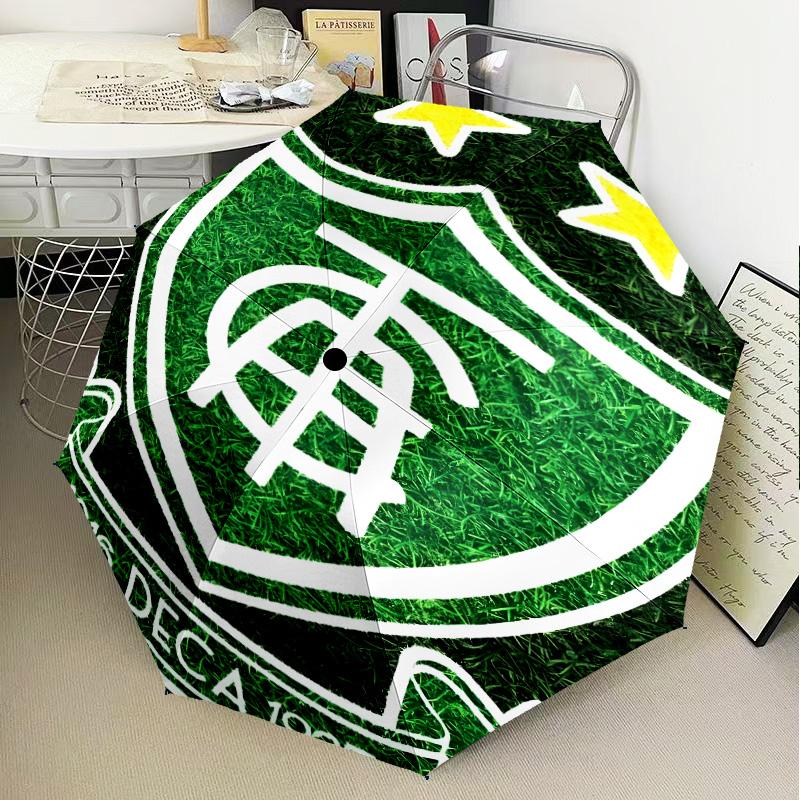 America Futebol Clube Umbrella Folding umbrella, automatic umbrella 8-Frame for Travel, camping Use Gift for Halloween Christmas