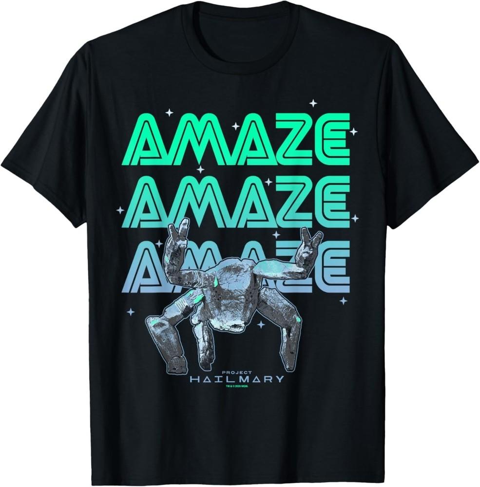 Project Hail Mary Amazing Rocky The Alien Neon Portrait T-Shirt