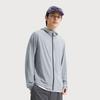 Li Ning Ice Silk Cool Comfort Casual Simple Hooded Letter Print Jacket Men Jacket Gray AFDVE43-3