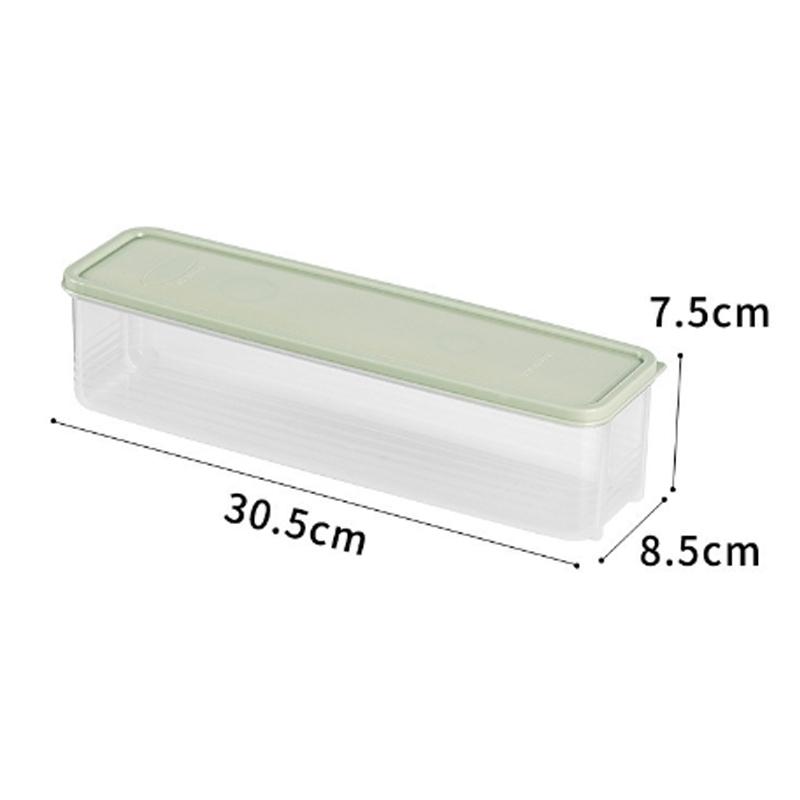 1Pc For Kitchen Pantry Organizer Long Rectangular Box For Cereal Pasta Vegetables Airtight Plastic Food Storage Box Containers